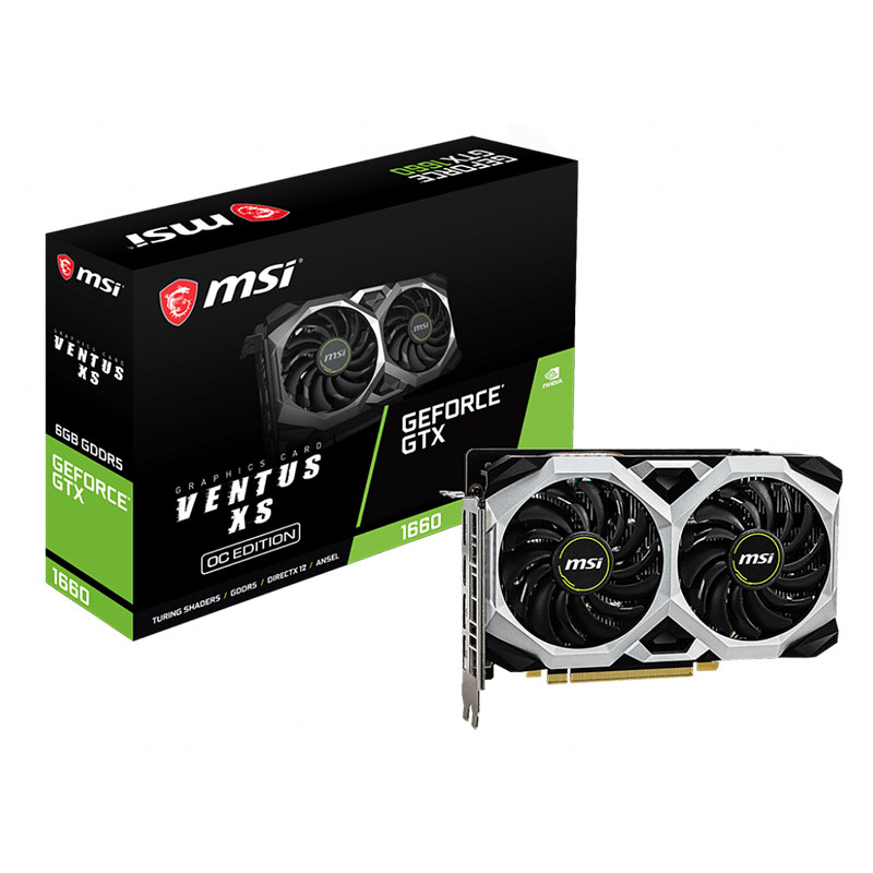 MSI GTX 1660 Ventus XS OC 6GB Graphics Card